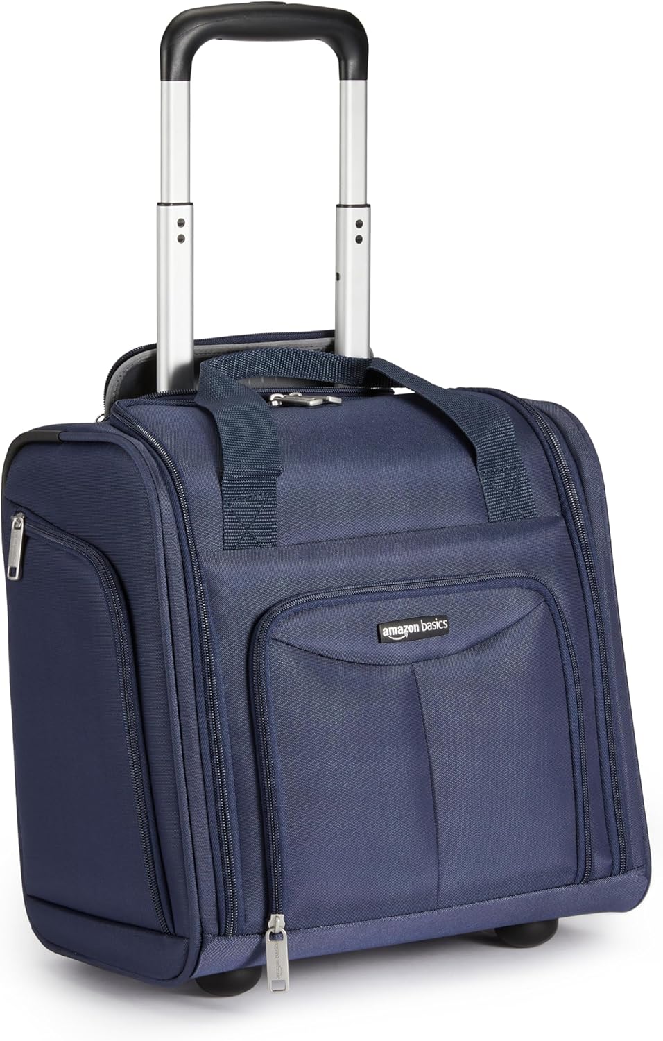 Underseat Carry On Luggage with Wheels – 14-Inch Rolling Travel Bag, Navy
