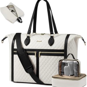 Travel Weekender Bags for Women, 4-in-1 Duffle Bag with Shoes Bag, Carry On Overnight Bag with Toiletry Bag & Wet Pocket, Large Travel Tote Bag Hospital Bag for Women Labor Delivery