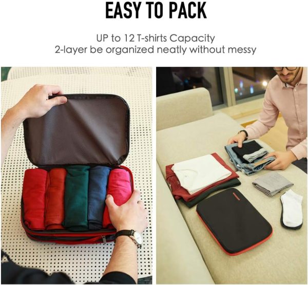 Bee Nesting Waterproof Compression Packing Cubes,Travel Packing organizers for Carry on Luggage,Backpacking, Suitcases - Image 3