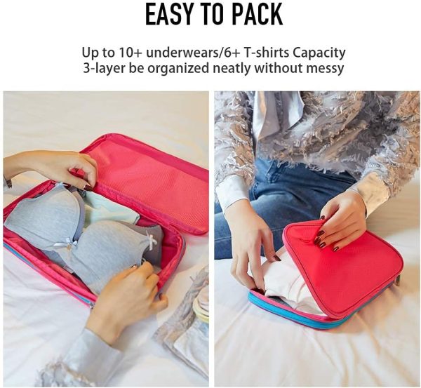 Bee Nesting Waterproof Compression Packing Cubes,Travel Packing organizers for Carry on Luggage,Backpacking, Suitcases - Image 7
